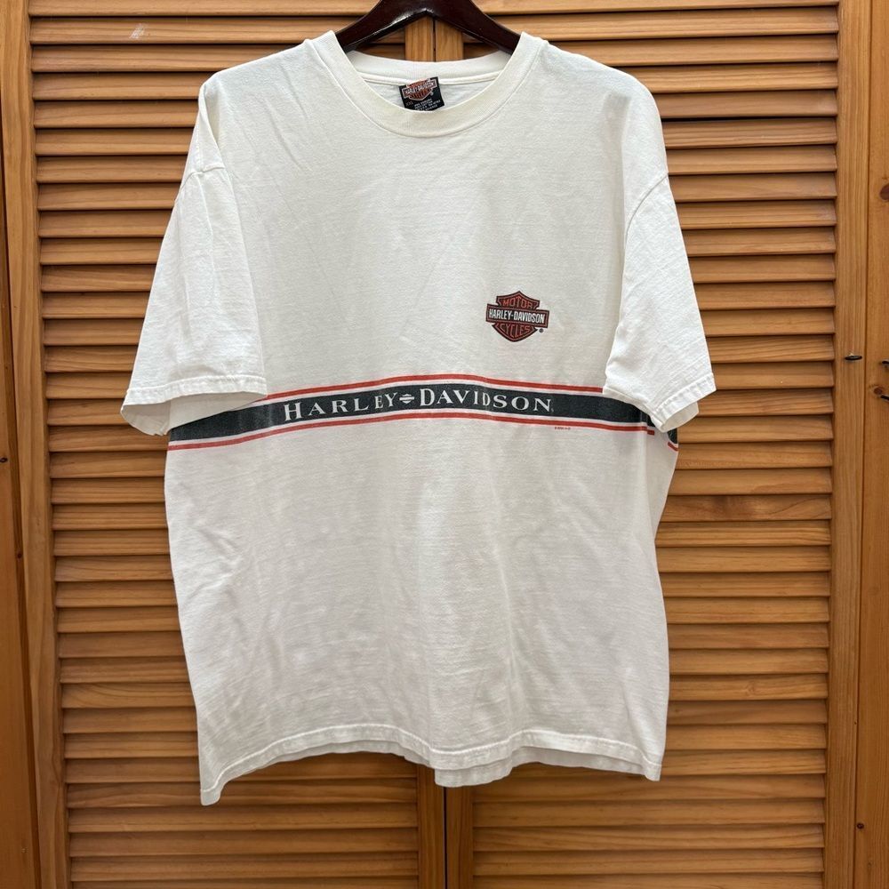 Harley-Davidson vintage 2000 Cream Tee with Logo XXL